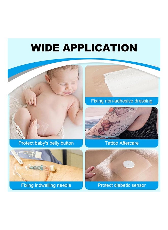 1 pcs Tattoo Aftercare Bandage, Transparent Film Dressing,PU Membrane Waterproof Sticker,Second Skin Healing Protective Bandages Stretch Antibacterial Wound Tape (2 m x 15 cm) - Image 4