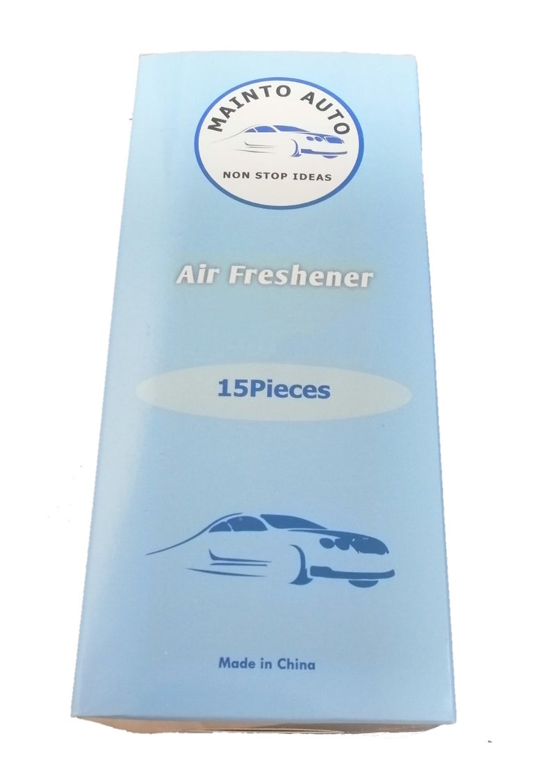 مينتو اوتو بطاقة عطر معلقة للسيارة - رائحة: فانيلا (حزمة من 15 قطعة) للسيارة. - Image 3