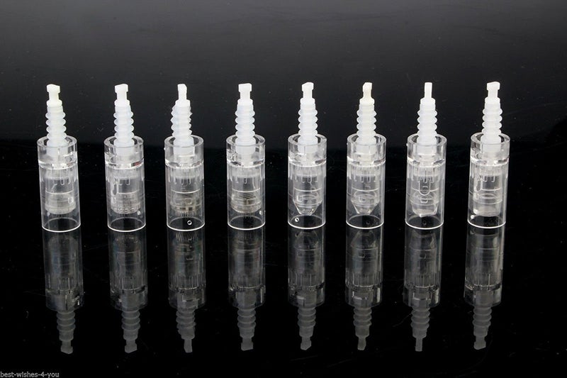 Dr pen dr.pen 10 Pcs : 12 Pin Needle Cartridge Tip For Electric Auto Micro Stamp Derma Anti-Aging Pen, Transparent - Image 1