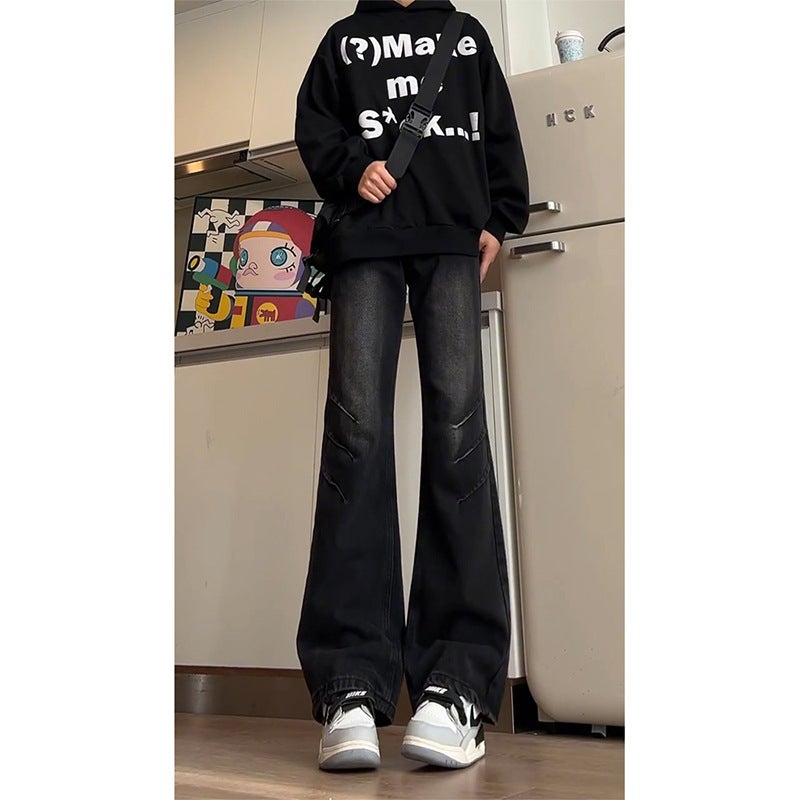 Unisex Classic Denim Jeans Loose Fit Daily Outdoor Wear - Image 1