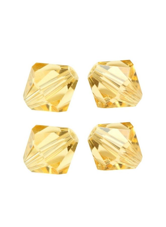 Adabele - 200Pcs Adabele Austrian 3Mm (0.12 Inch) Small Faceted Loose Bicone Crystal Beads Golden Yellow Champagne Compatible With Swarovski Crystals Preciosa 5301/5328 Ssb328 - Image 1