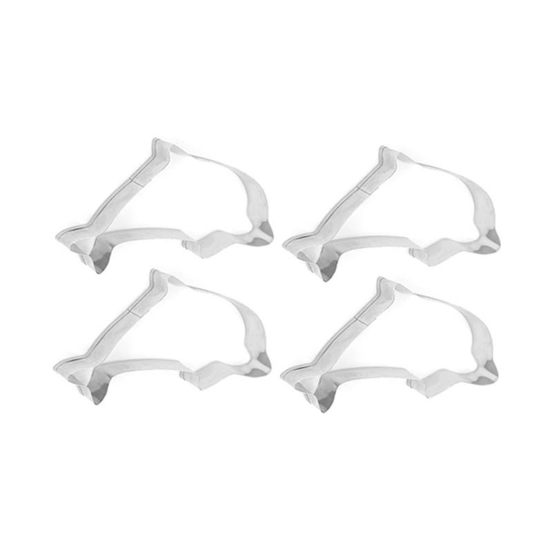 8 Pcs Dolphin Shape Cookie Cutters Stainless Steel Baking Molds Non Stick Easy Clean - Image 4