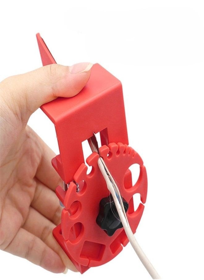 Generic Handheld Wire Stripper Manual Stripping Machine Multifunctional Cable Wire Stripper Cutter Crimping Stripping Plier Tool Wire Stripper Cutting Pliers Tool for Wire Stripping Cutting Crimping  - Image 1