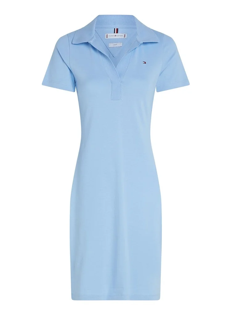 TOMMY HILFIGER Slim Open Neck Polo Dress