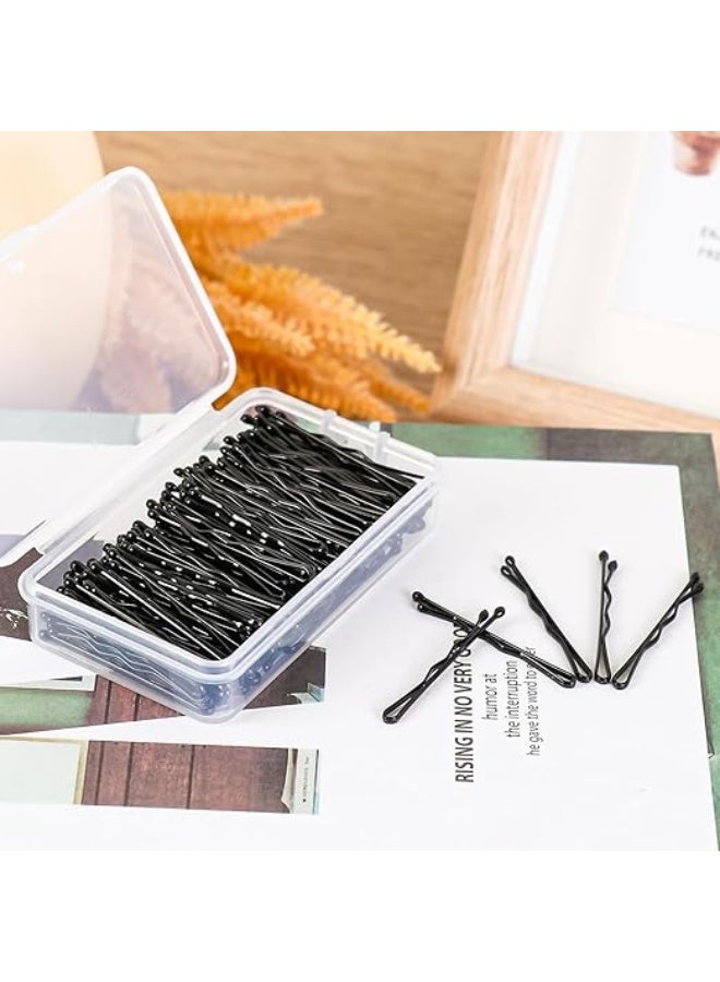 100 pieces black hair clips, securely fastened and durable shaped hair clips, suitable for salon, hairdressing and home girls, children ladies hair accessories with small storage box - Image 3