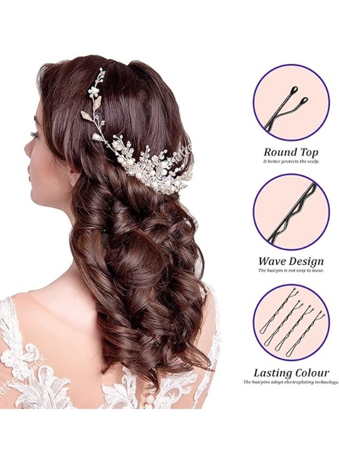 100 pieces black hair clips, securely fastened and durable shaped hair clips, suitable for salon, hairdressing and home girls, children ladies hair accessories with small storage box - Image 5