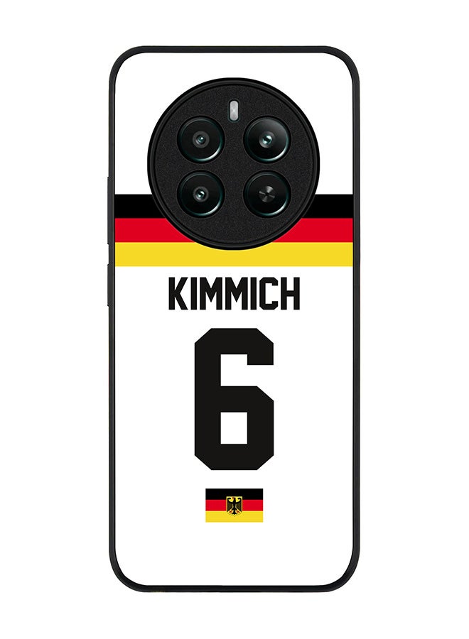Stylizedd Rugged Black edge case for Realme 12 Plus 5G / Realme 12 4G, Slim fit Case Flexible Cover - Football Team - Germany, Player Name - Kimmich - Image 1