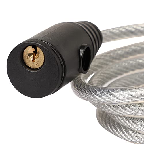 PANCIKAA Number Metallic Cable Lock for Helmet, Bike, Bicycle | Multipurpose Anti-Theft Wire 4 Digits Number Locks | Security Tools for Two Wheeler | PVC Coating Locker Chain - 2 Keys - Image 4