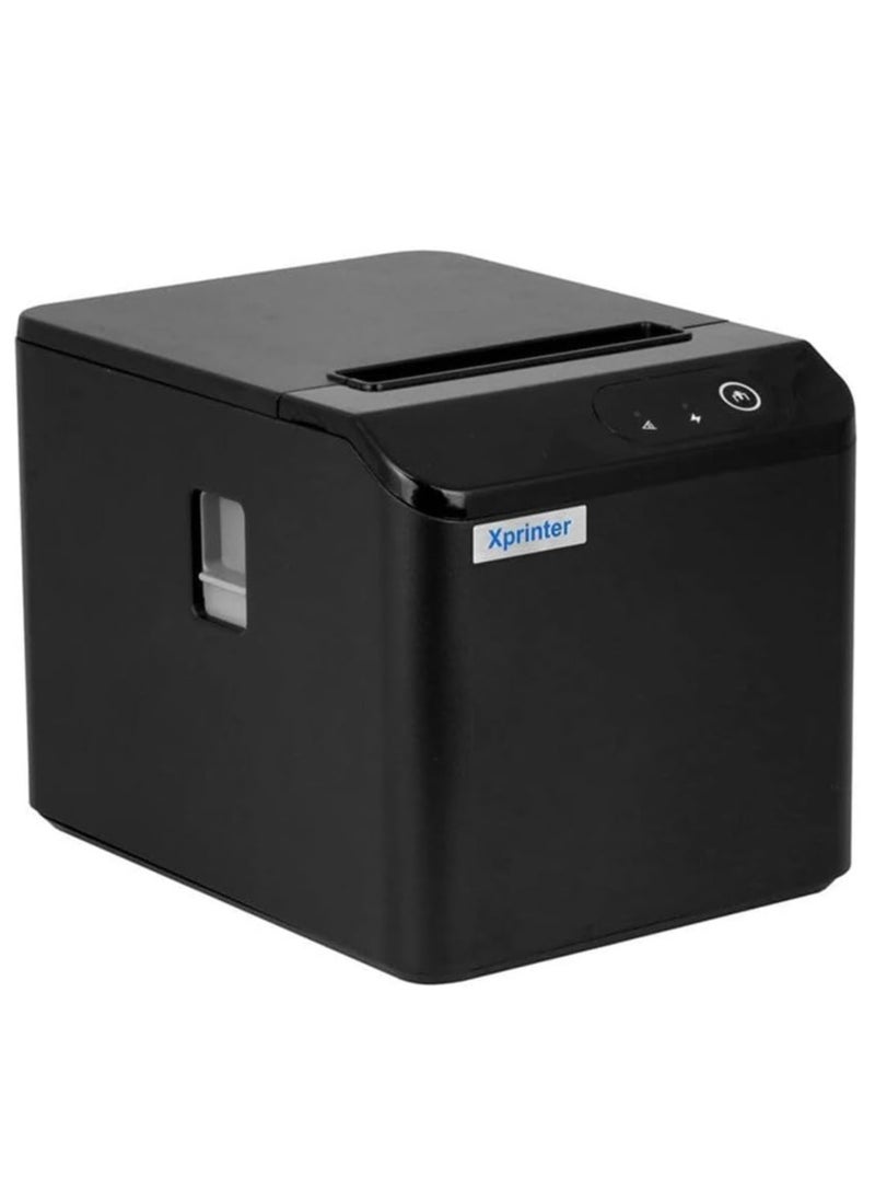 Xprinter XP-T80Q 80mm Thermal Cash Receipt Printer, Monochrome USB+LAN  - Image 1