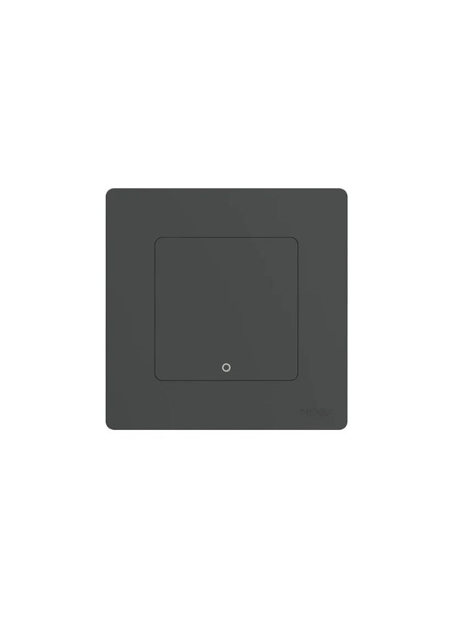 مويس مفتاح مشاهد ذكي MOES Zigbee – زر واحد (رمادي) مع زر ضغط دائري | وحدة تحكّم ذكية لاسلكية، يعمل مع Tuya وSmart Life، ويتطلّب Zigbee Hub - Image 1