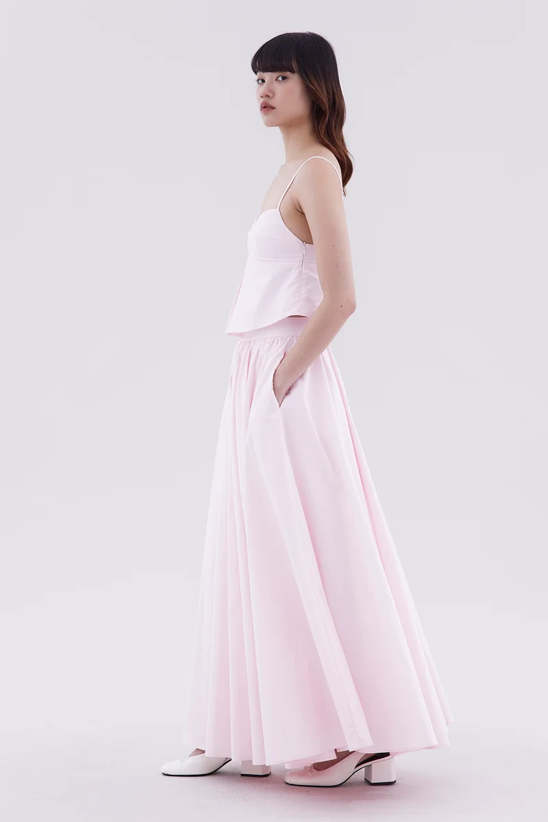 The Editor's Market Jeenevia Full Skirt - Sakura Tencel Blend