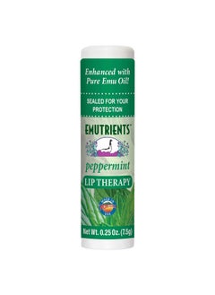Montana Emu Ranch Natural Lip Balm 0.25 Ounce Peppermint Long Lasting Lip Therapy With Emu Oil  - Image 1