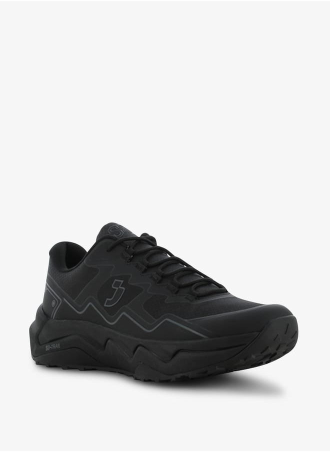 SJ Men's Printed Sneakers with Lace-Up Closure  - Image 1