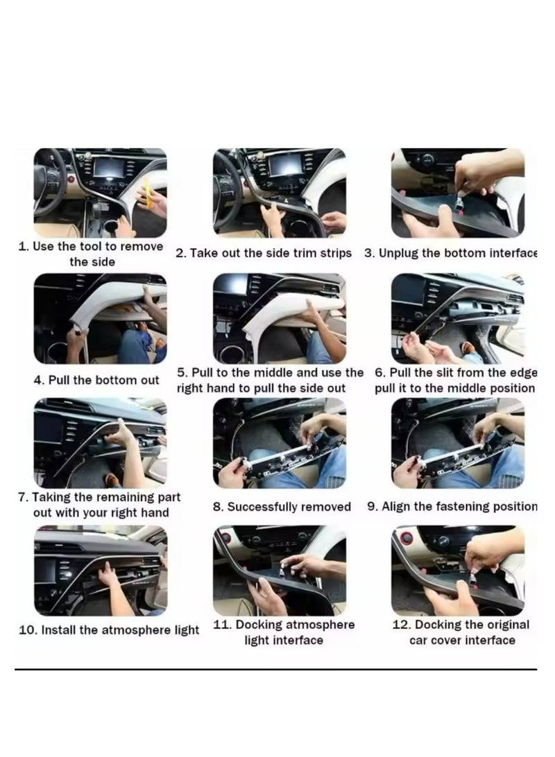 LED lighting for Toyota Camry interior 2018 2019 2020 2021 - Image 2