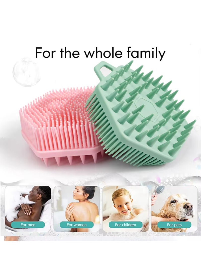 Prime by javaudan Silicone Body Scrubber & Scalp Massager 2 in 1 Exfoliating Shower Brush & Shampoo Brush for Deep Cleansing  - Image 3