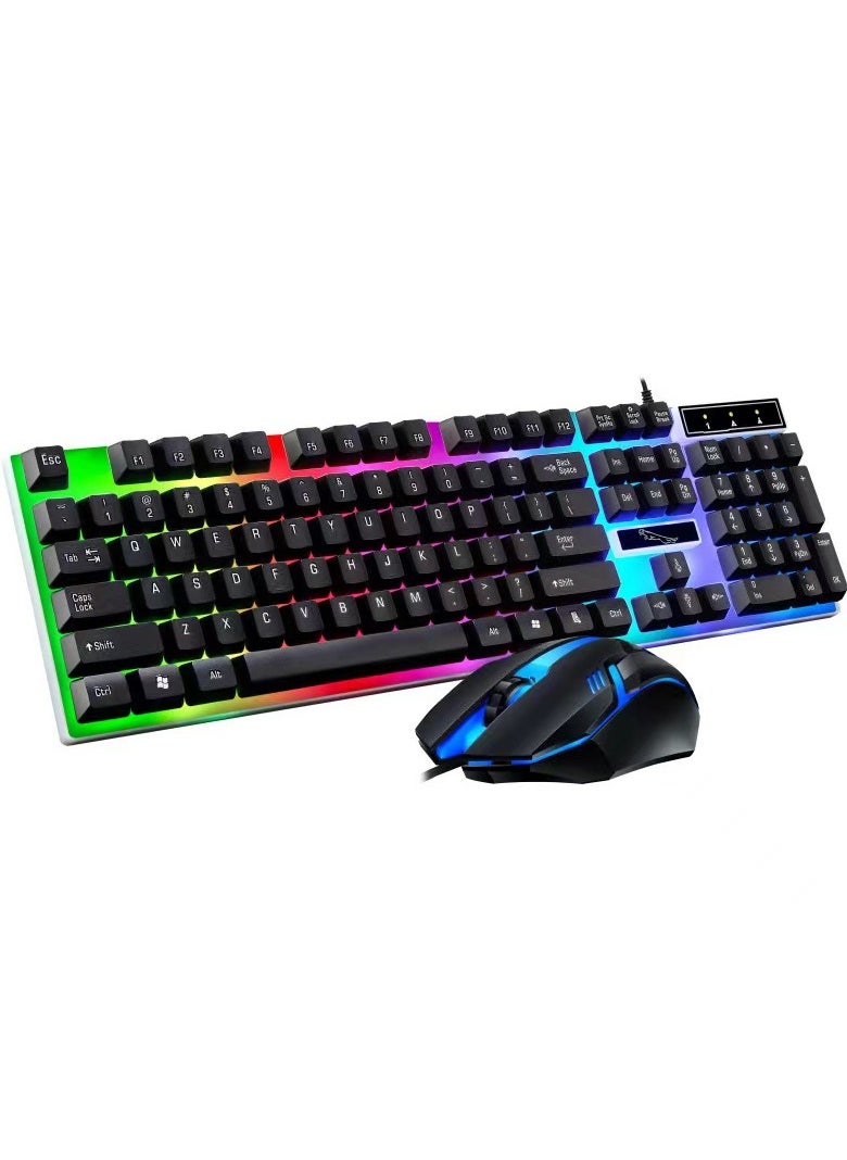 G21 - G21WT LED gaming keyboard with mouse kit in black - Image 1