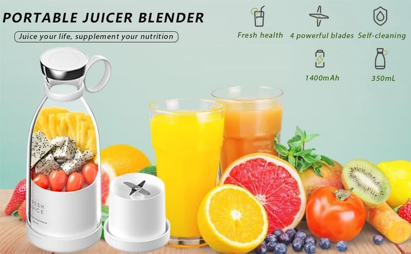 THEWAPEUTIC ENTERPRISE Rechargeable Mini Juicer Blender Portable Juicer Bottle Electric Fruit Juice Maker Machine Personal Size Juicer Bottle Blender Grinder Mixer for Juices Shakes and Smoothies - Image 5