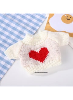 Generic Cotton Doll Clothing And Retail Cute Dress Lolita Maid Cute Fresh Princess Skirt-Specifications:20cm Doll Clothes -Color:Winter Love Song Baby Clothes + Free Clothes Hanger  - Image 5