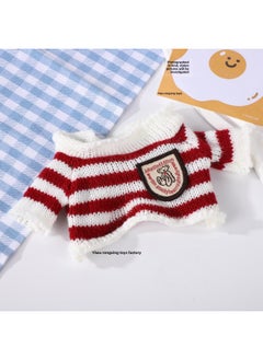 Generic Cotton Doll Clothing And Retail Cute Dress Lolita Maid Cute Fresh Princess Skirt-Specifications:20cm Doll Clothes -Color:Winter Love Song Baby Clothes + Free Clothes Hanger  - Image 3
