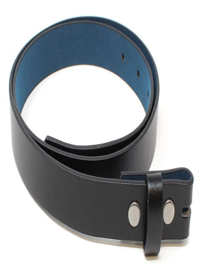 BC Belts Womens Thin Leather Belt Strap with Smooth Grain Finish 1" Wide with Snaps (Black-S) - Image 3