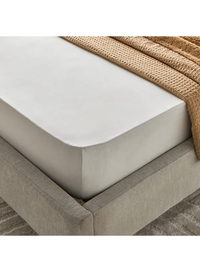 Home Box Bristol Polycotton Double Fitted Sheet 200 x 25 x 140 cm