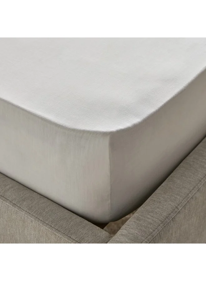 Home Box Bristol Polycotton Double Fitted Sheet 200 x 25 x 140 cm