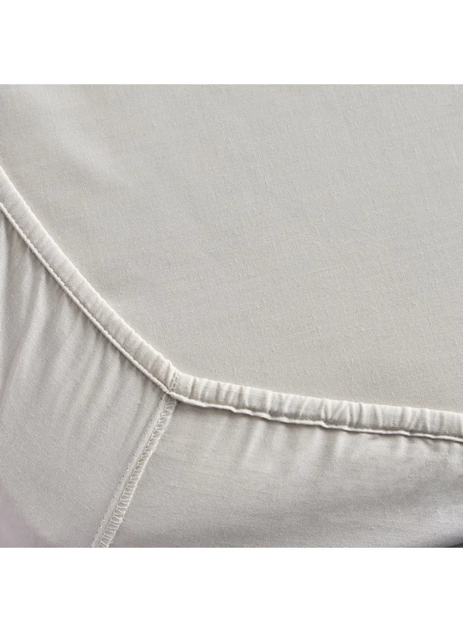 Home Box Bristol Polycotton Double Fitted Sheet 200 x 25 x 140 cm