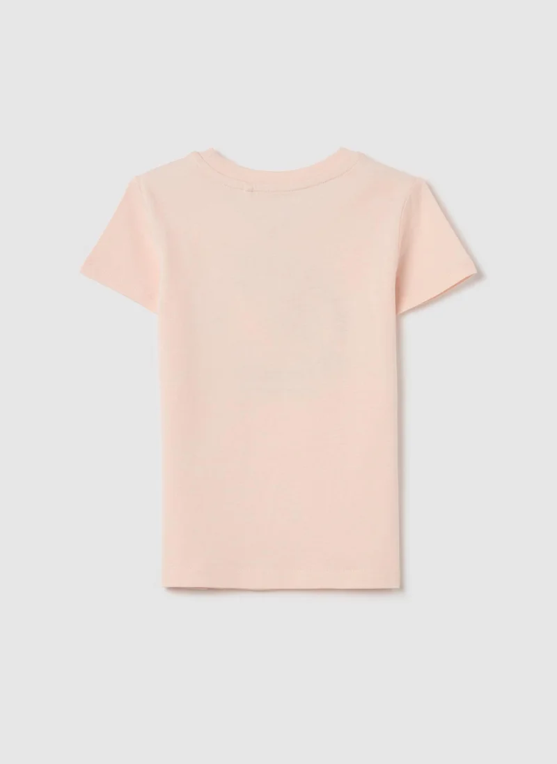 Ovs Cotton T-Shirt With Print