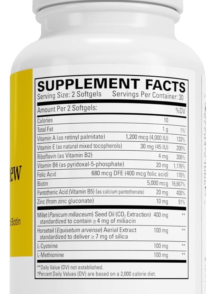 Terry Naturally Hair Renew Formula With Millet Seed Oil & Biotin, 60 Softgels - Image 3