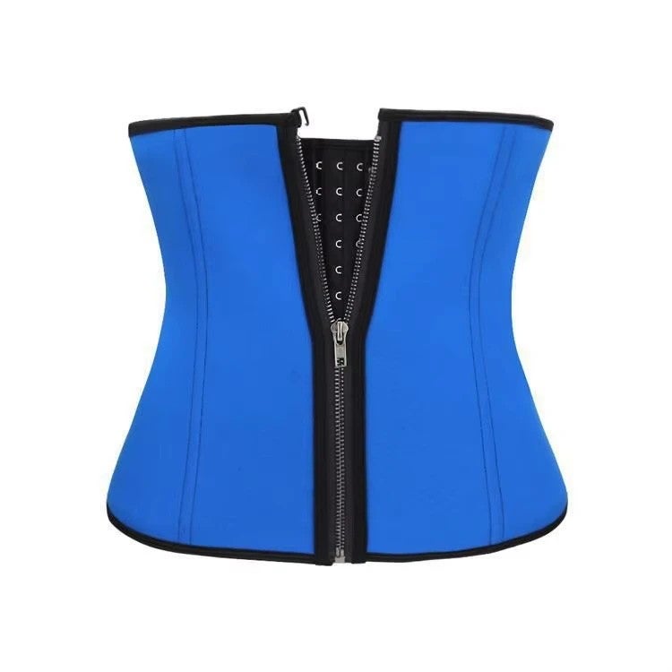 Bluejw Hook Zipper Waist Trainer for Women - Slimming Belly Belt Tummy Control Shaper Girdle - Waist Trimmers - Black - Image 4