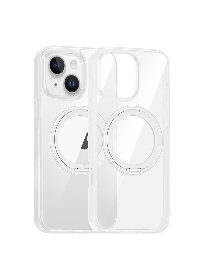 Zaboon Case For iPhone 13 High Transparency 360 Degree Rotating Holder MagSafe Phone Case - Image 1