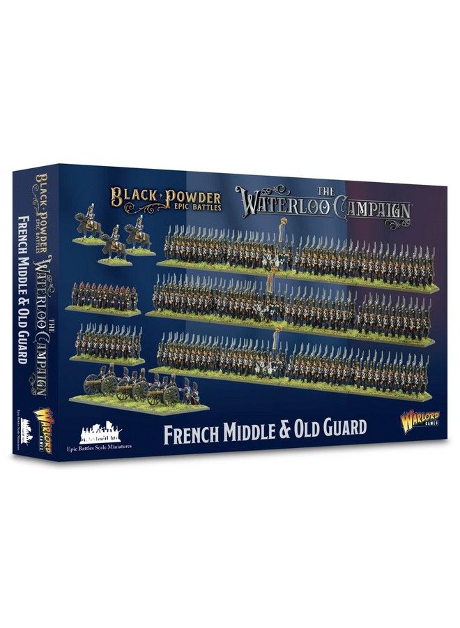WARLORD Black Powder Epic Battles: The Waterloo Campaign French Middle & Old Guard Military Table Top Wargaming Plastic Model Kit 312002004  - Image 2