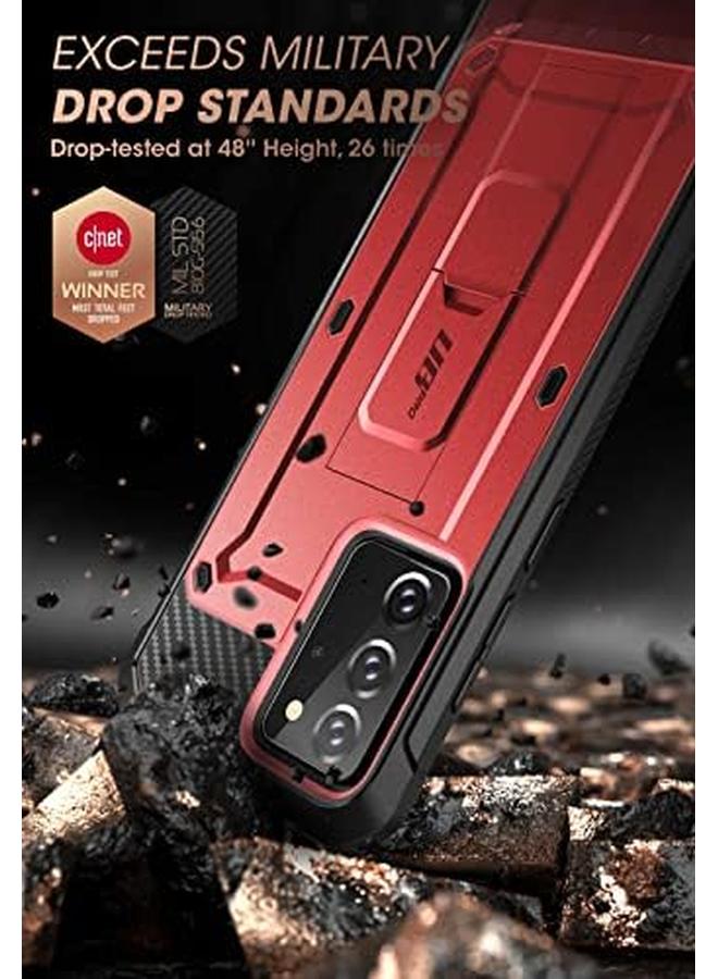 SupCase Unicorn Beetle Pro Series Case Designed For Samsung Galaxy Note 20 2020 Release Full Body Dual Layer Rugged Holster And Kickstand Case Without Built In Screen Protector Ruddy - Image 2