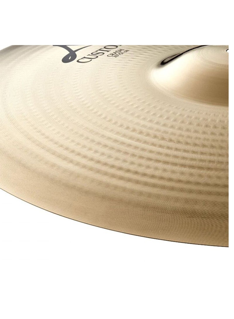 Zildjian A20513 | A Custom Series | 15" Crash Cymbal | Brilliant Finish - Image 3