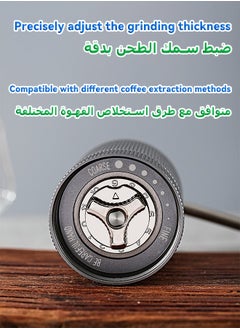 MITOYO Coffee Bean Grinder - Aluminum Alloy Manual Grinder - Heptagonal Conical Burr Grinder - High Quality Hand Grinder  - Image 4