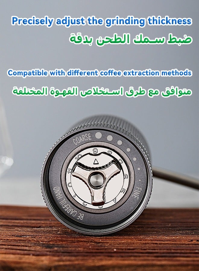 MITOYO Coffee Bean Grinder - Aluminum Alloy Manual Grinder - Heptagonal Conical Burr Grinder - High Quality Hand Grinder  - Image 4