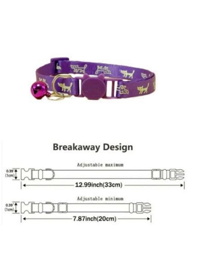 طوق عاكس للضوء من Pups&Pets يضيء في الظلام، طوق قطط عاكس للضوء من السلالات الصغيرة، الجراء والقطط الصغيرة والأرانب - قد يختلف اللون - Image 3