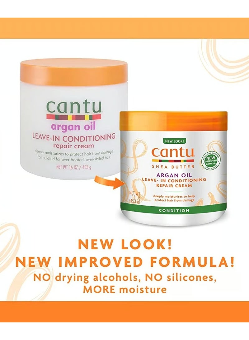 Cantu Argan Oil Leave-In Conditioning Repair Cream 453grams