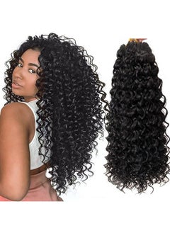 YXCHERISHAIR 8 حزم شعر كروشيه مجعد جوجو كيرل كروشيه للنساء ذوات البشرة السمراء، تجديل شعر صناعي بوهيمي جدائل شعر كروشيه مموج مائي (18 بوصة 1B)  - Image 2