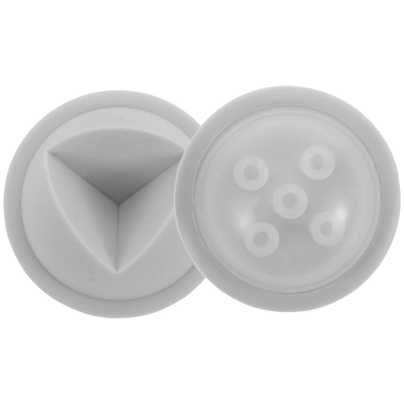 2 Pcs Gray Sphere Shaped Edge Guards Adhesive Safety Bumpers For Sharp Furniture Table Corners - Image 2
