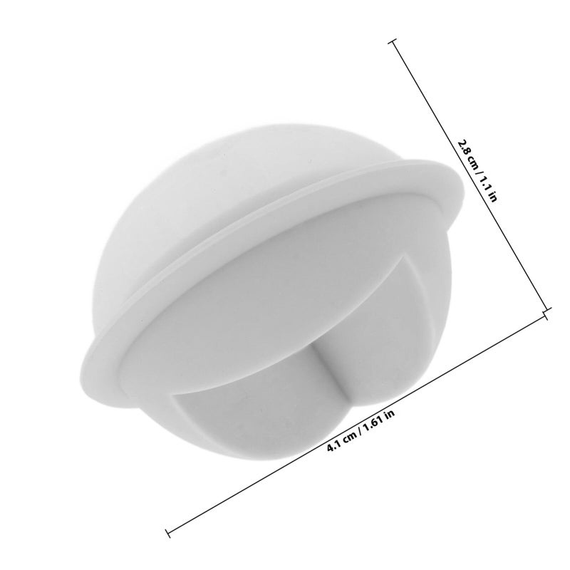 2 Pcs Gray Sphere Shaped Edge Guards Adhesive Safety Bumpers For Sharp Furniture Table Corners - Image 3