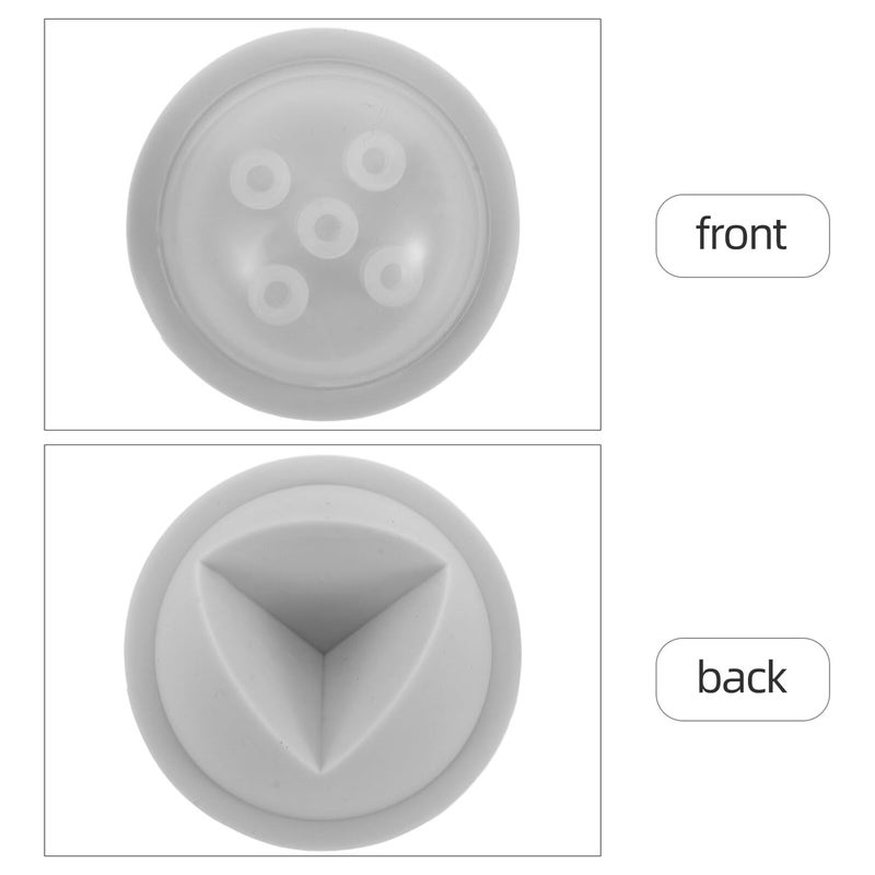 2 Pcs Gray Sphere Shaped Edge Guards Adhesive Safety Bumpers For Sharp Furniture Table Corners - Image 4