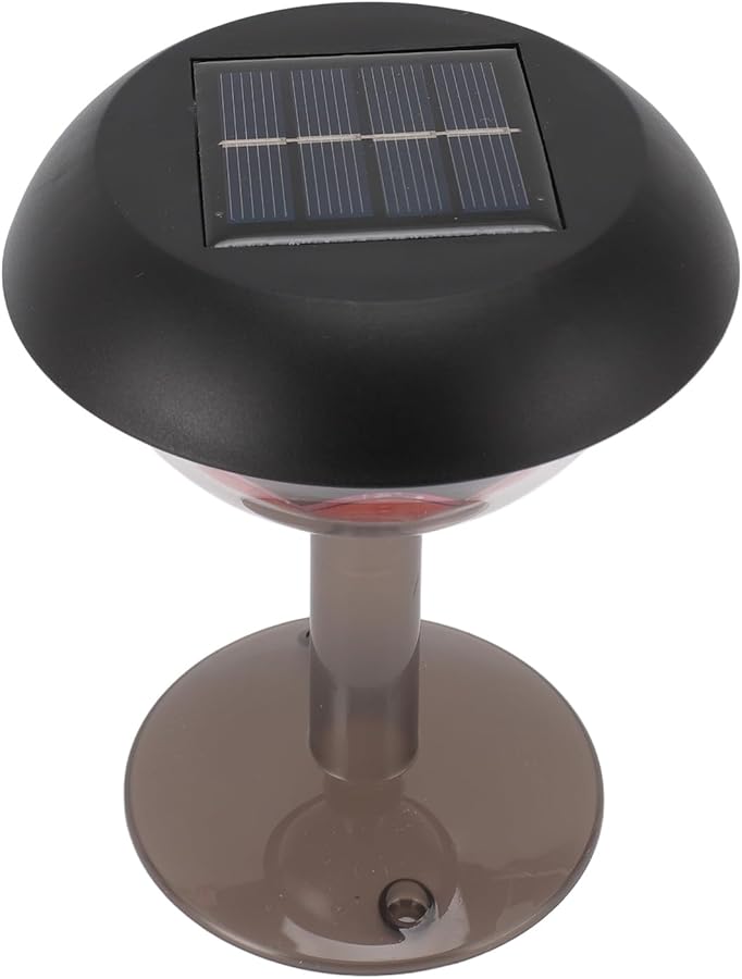 طاولة حديقة LED تعمل بالطاقة الشمسية من الأبيض ABS مقاومة للطقس ومقاومة للماء ديكور الفناء - Image 3