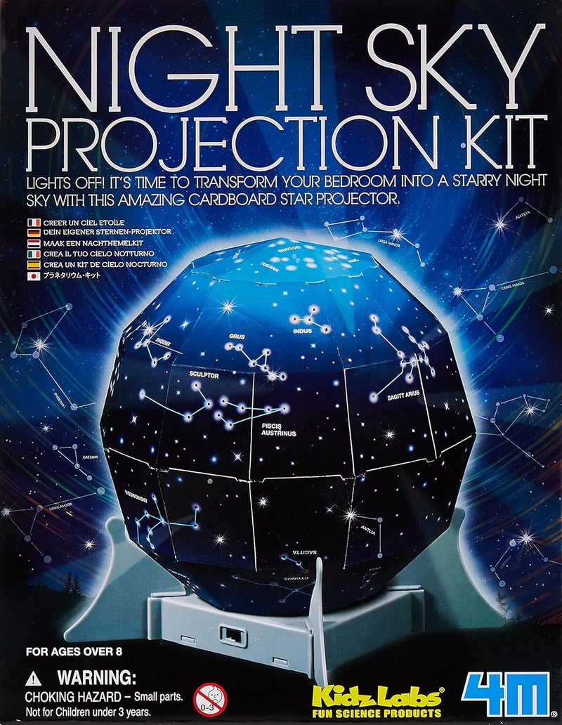 4M KidzLabs Night Sky Projection Kit – DIY Star Projector for Kids Ages 8+ - Image 1