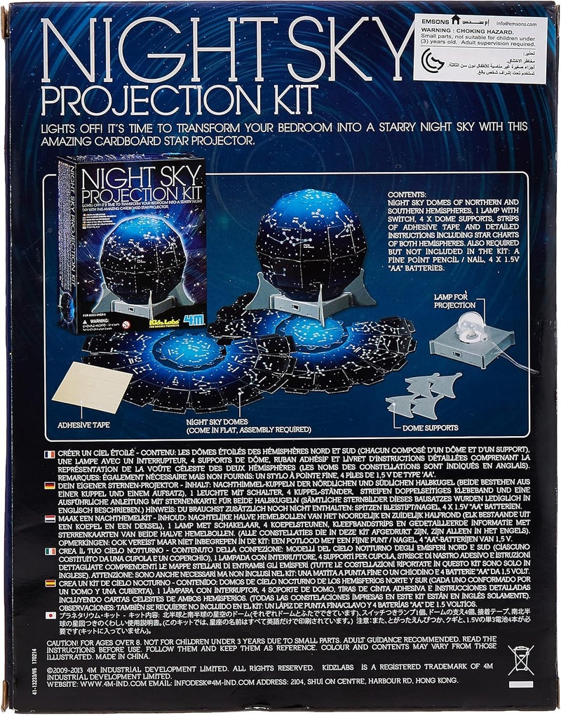 4M KidzLabs Night Sky Projection Kit – DIY Star Projector for Kids Ages 8+ - Image 2