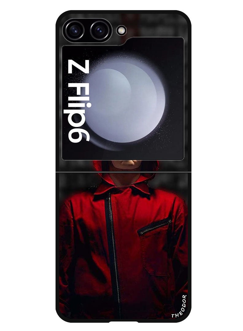 Theodor Protective Case Anti Scratch Shock Proof Bumper Cover For Samsung Galaxy Z Flip 6 Red Jokar Mask - Image 1