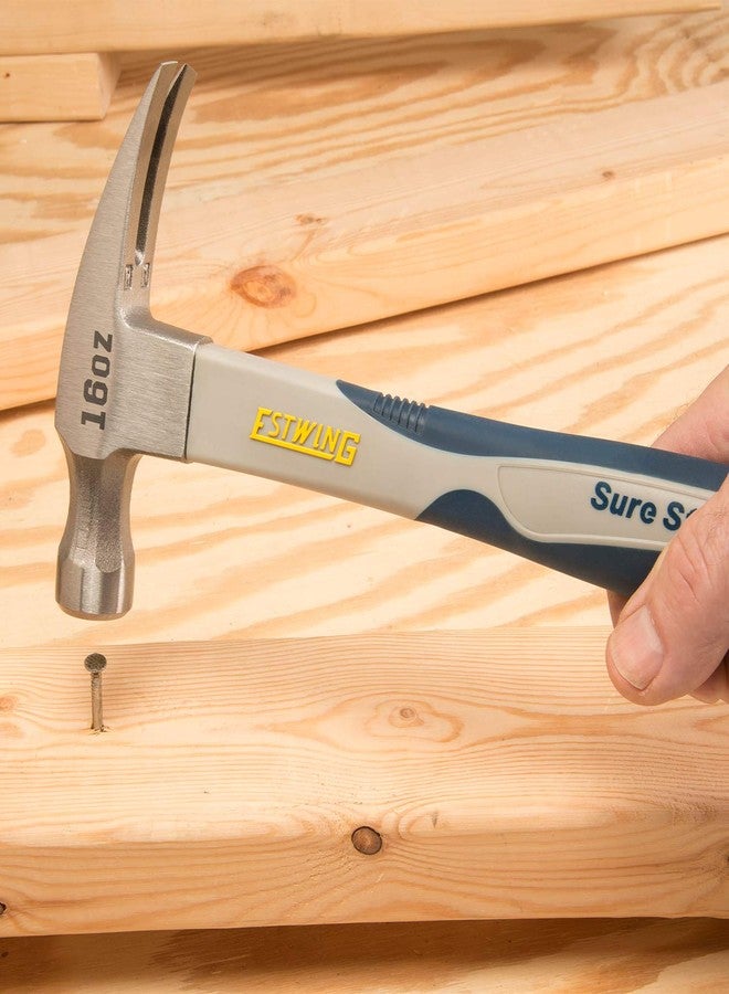 إستوينج مطرقة ESTWING Sure Strike - مطرقة مخلبية حادة بوزن 16 أونصة مع سطح أملس ومقبض من ألياف الكربون - SSCF16S - Image 5