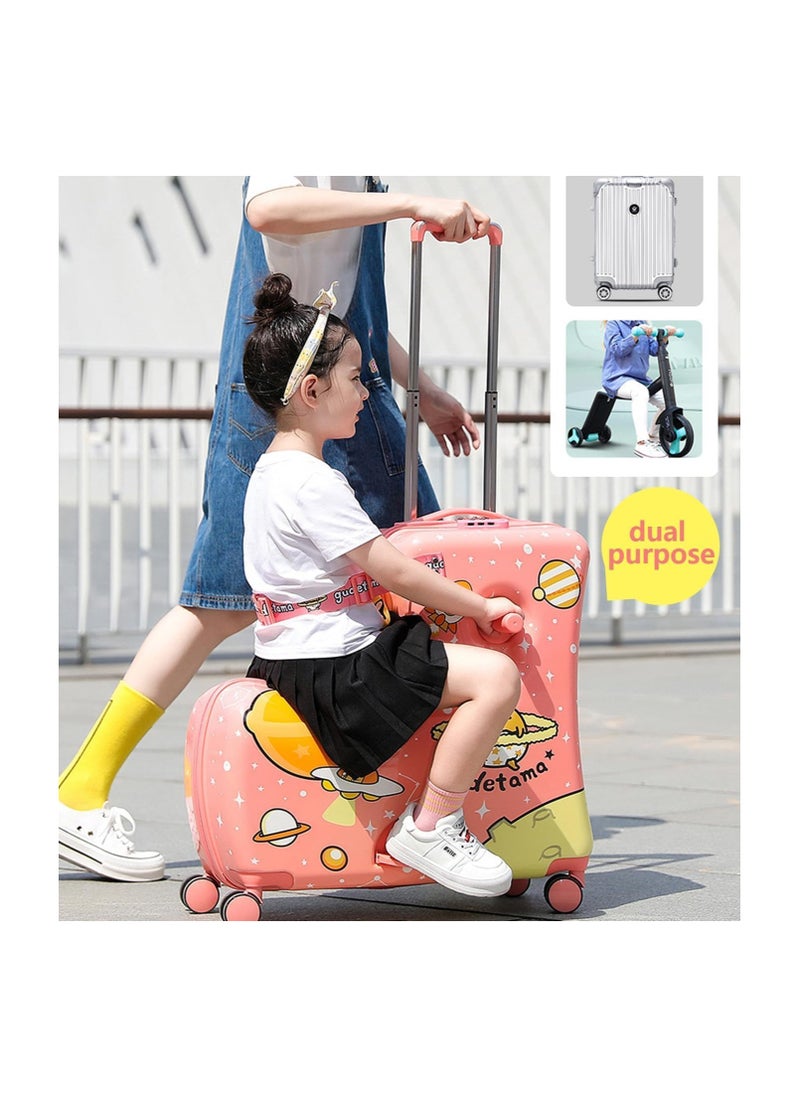 BLOOMING TIME - Kids Luggage Traveling Ride-On Suitcase, Children's Unique Design Ride-On Luggage - Image 1