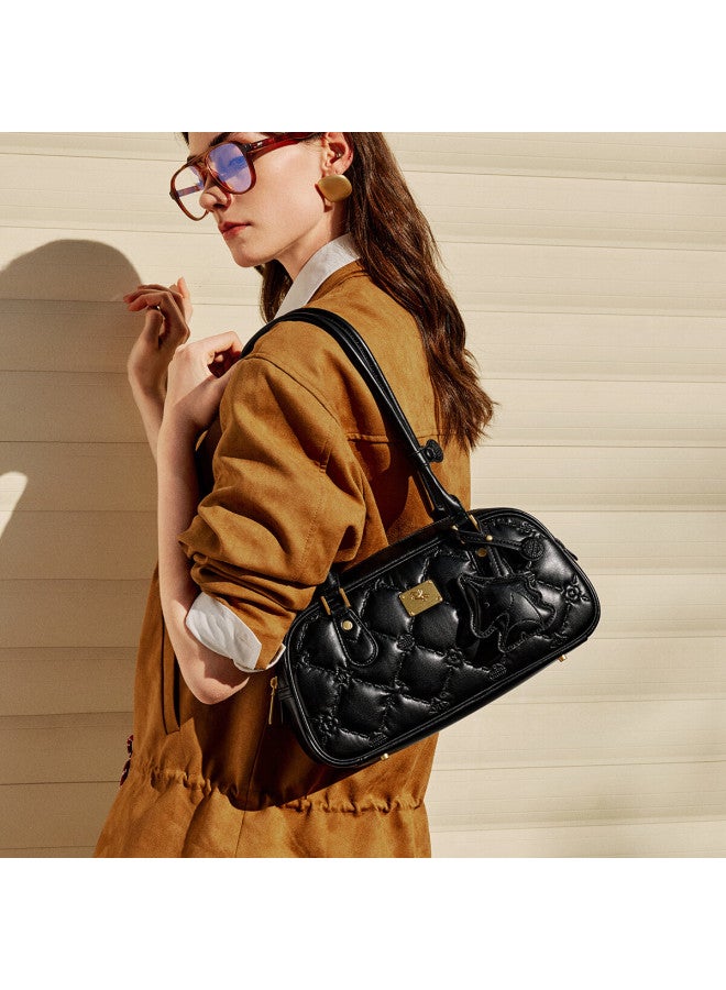 Nucelle Shen Yue Same Style Pegasus Bowling Bag, Boston Bread Bag, Shoulder Underarm Bag, New Year Birthday Gift For Girlfriend - Image 5