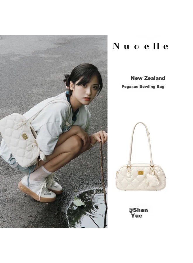 Nucelle Shen Yue Same Style Pegasus Bowling Bag, Boston Bread Bag, Shoulder Underarm Bag, New Year Birthday Gift For Girlfriend - Image 1